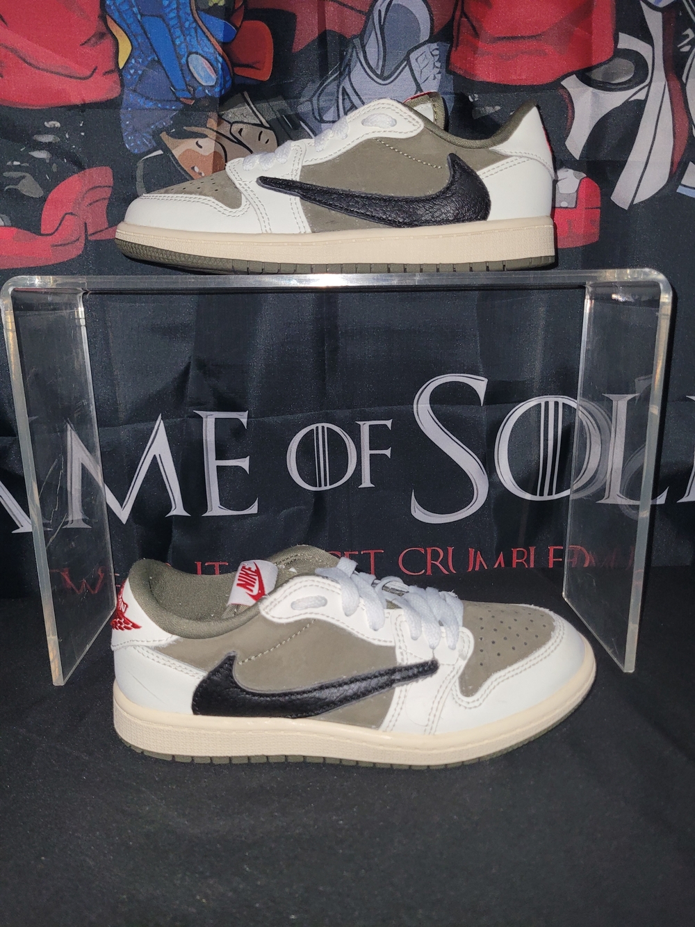 Nike Air Jordan 1 Low Retro Og Travis Scott Medium Olive